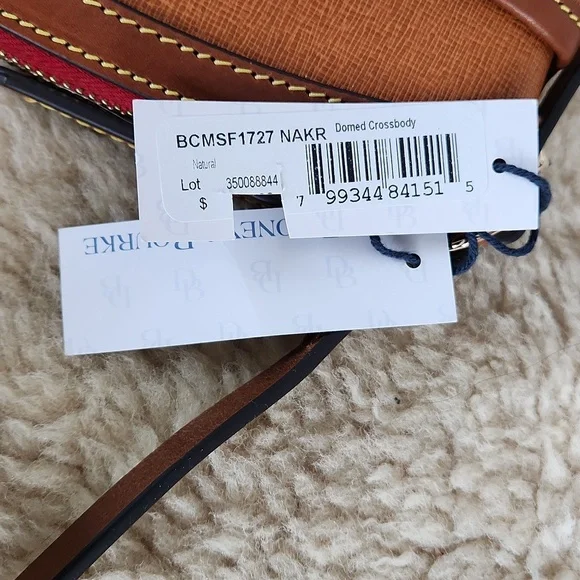 NWT Dooney & Bourke Domed Camden Saffiano Leather Shoulder Bag 🤎🧡🎁